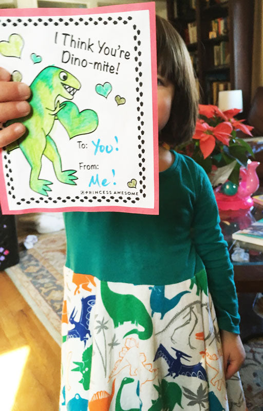 Free Geeky, Math-y, Science-y Printable Princess Awesome Valentines!
