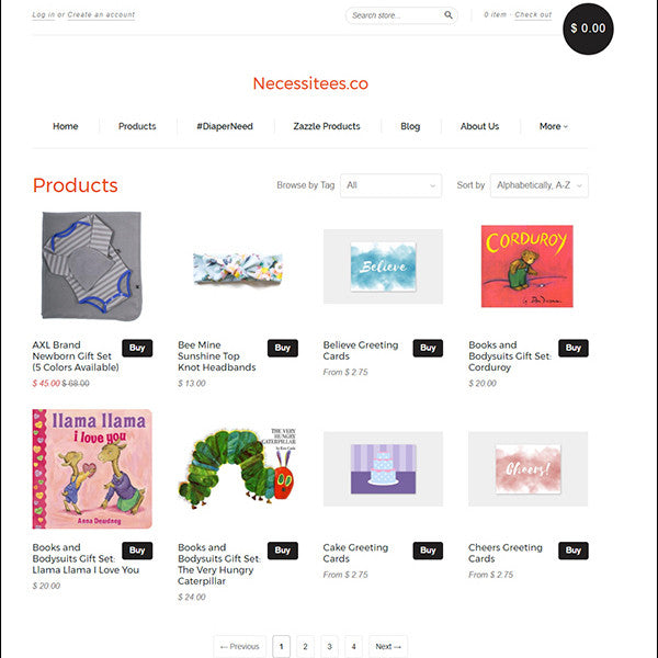 Necessitees.co - Great Products That Give Babies Better Lives