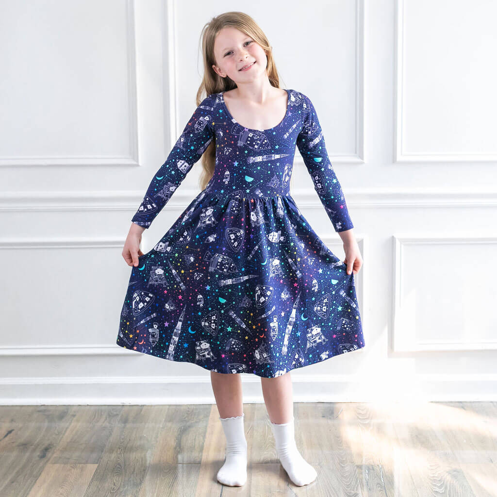 "One Small Step" Apollo Mission Dress with Pockets