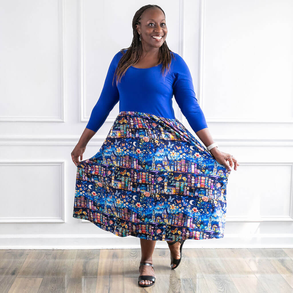 Adult Bedtime Stories Dress with Pockets