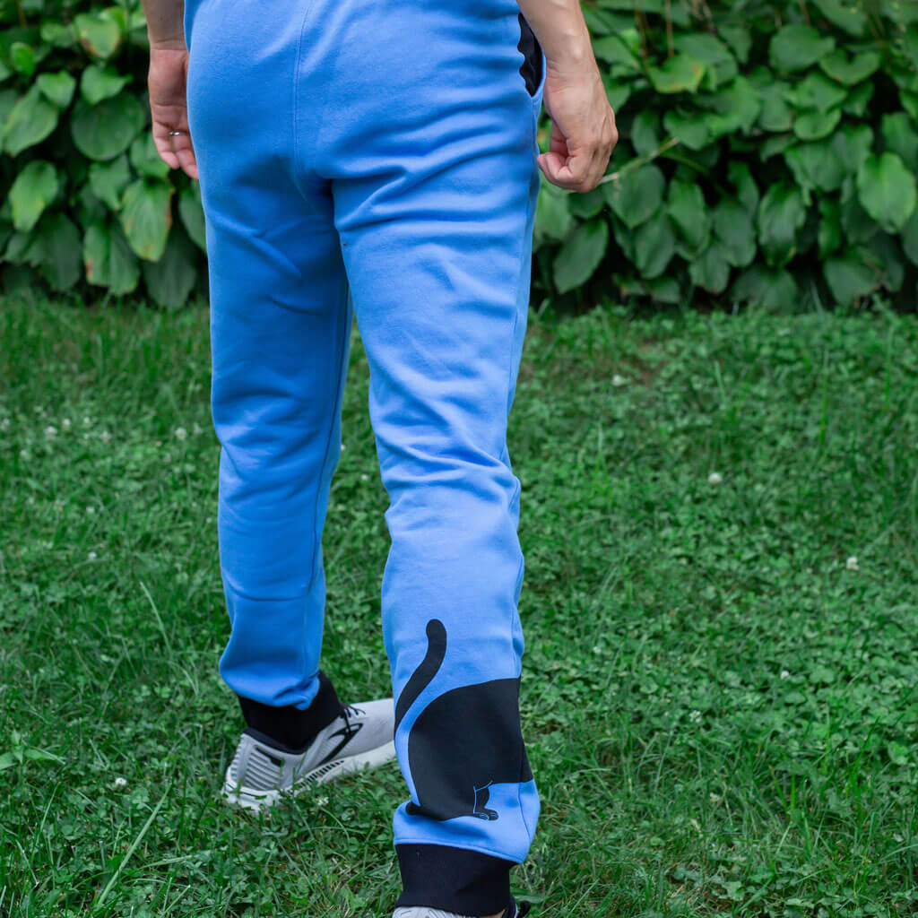 Adult Cat and Yarn Fuzzy Fleece Joggers with Pockets