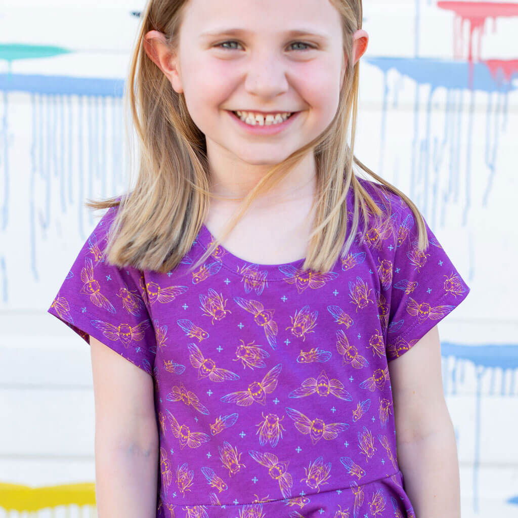 "Emergence" Cicadas Super Twirler Dress with Pockets