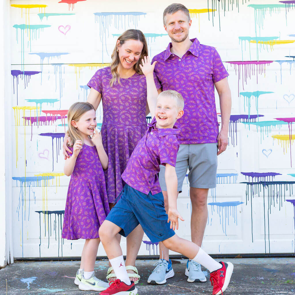 "Emergence" Cicadas Short Sleeve Polo Shirt