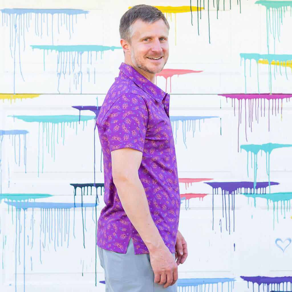 Adult "Emergence" Cicadas Short Sleeve Polo Shirt