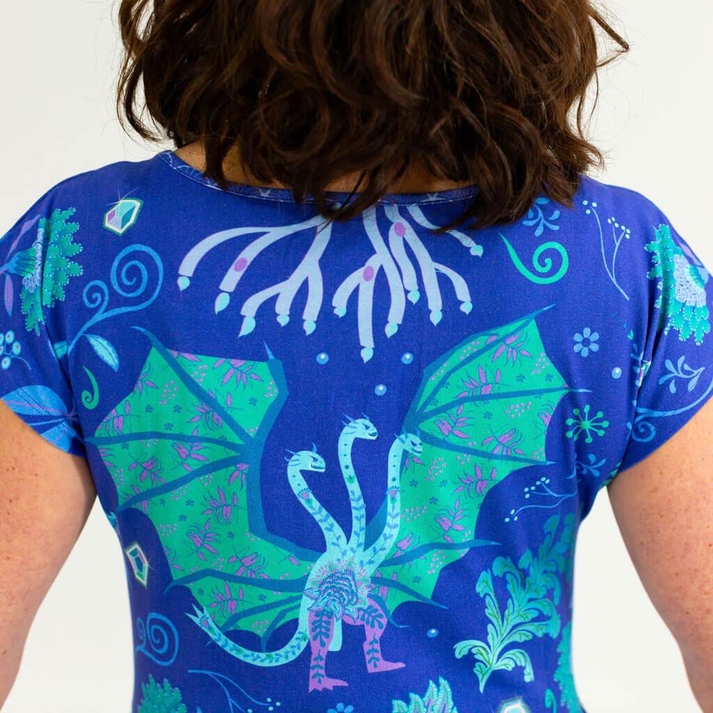 Adult Cool "Beast Mode" Kaiju Monsters Cap Sleeve Maxi Dress With Pockets