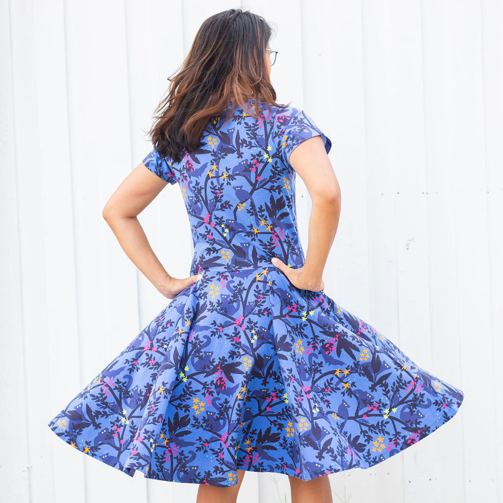 "Who Glows There" Night Creatures Super Twirler Dress with Pockets