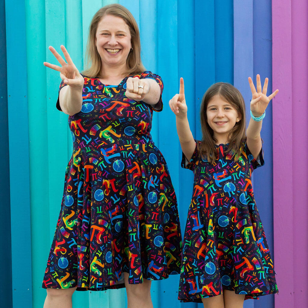 Pi Day in the Year of the Dragon Super Twirler Dress with Pockets