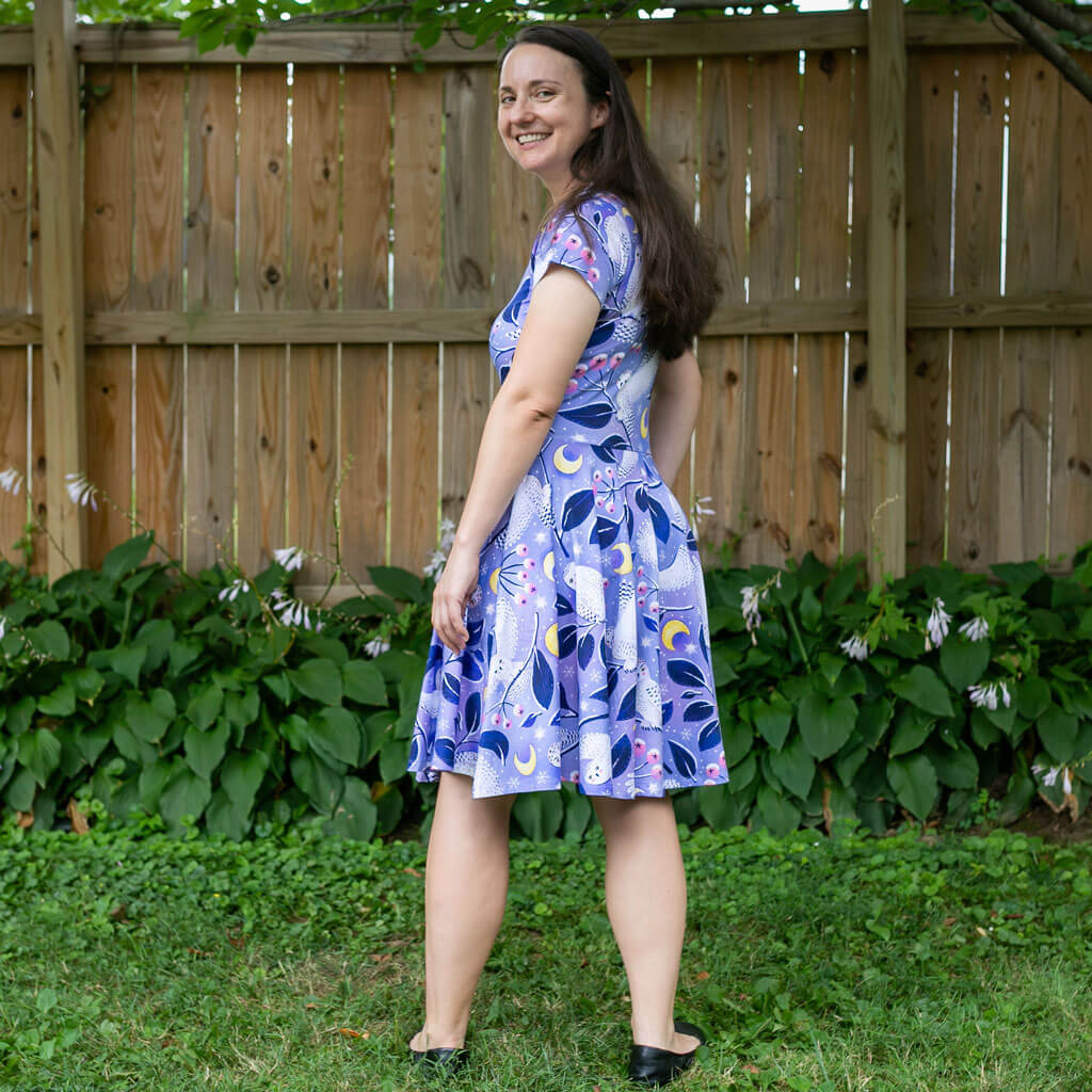 Adult "Hoot Couture" Snowy Owls Super Twirler Dress with Pockets