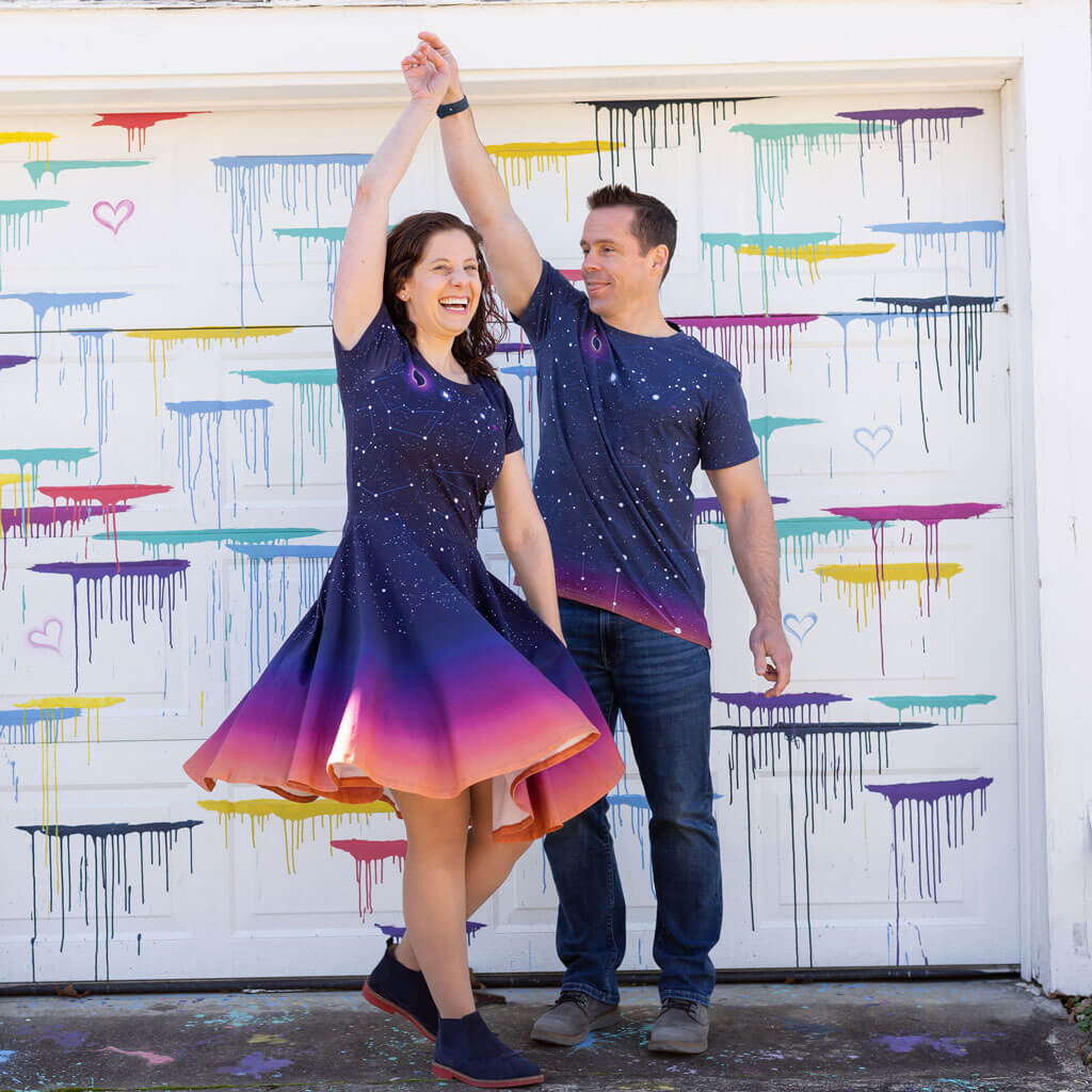 Adult Solar Eclipse Super Twirler Dress with Pockets