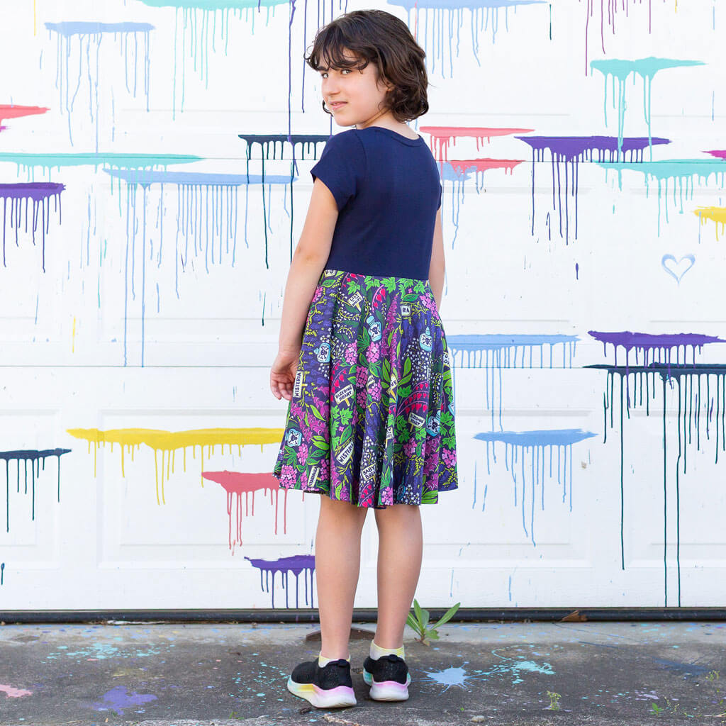 "Pick Your Poison" Toxic Garden Super Twirler Dress with Pockets