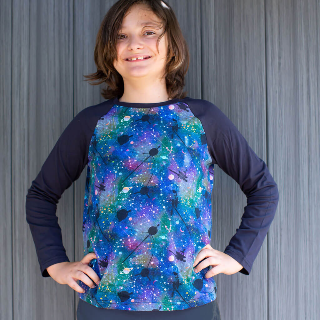 "Far Skies" Voyager Long Sleeve Raglan Shirt