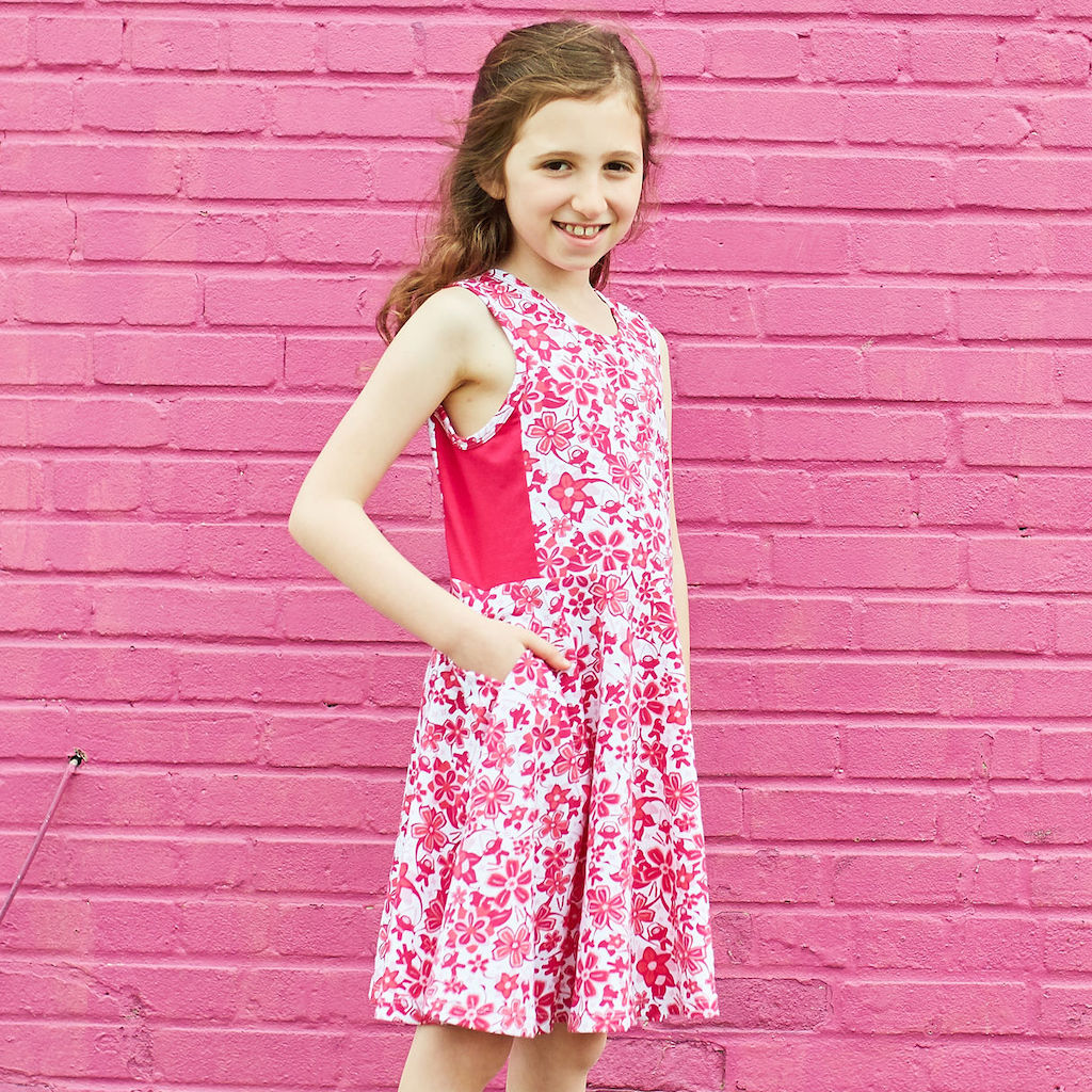 Super Secret Hidden Ninja Skater Play Dress with Pockets