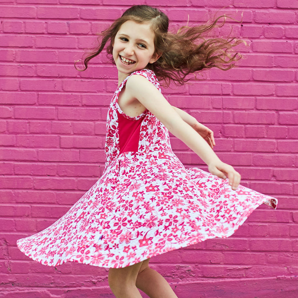Super Secret Hidden Ninja Skater Play Dress with Pockets