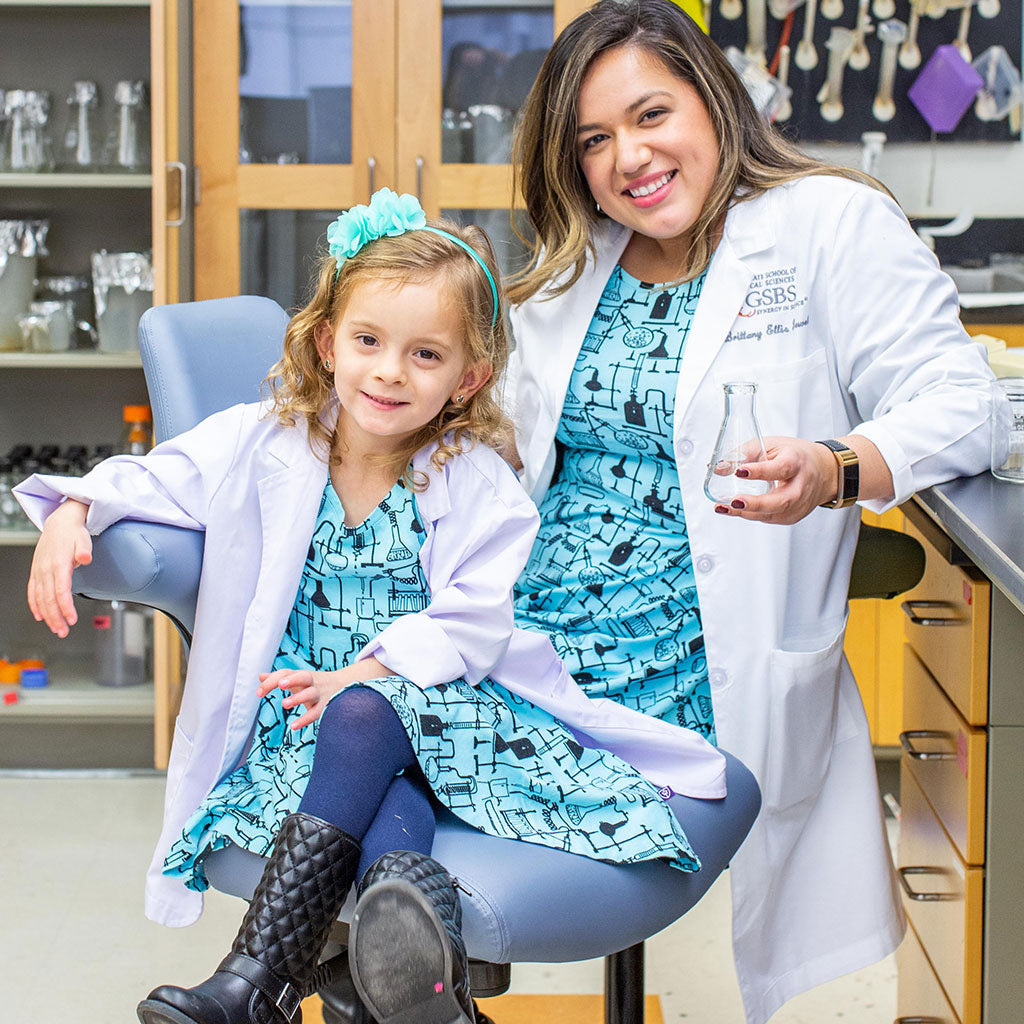 "Cause a Reaction" Chemistry Lab Short Sleeve Super Twirler Dress