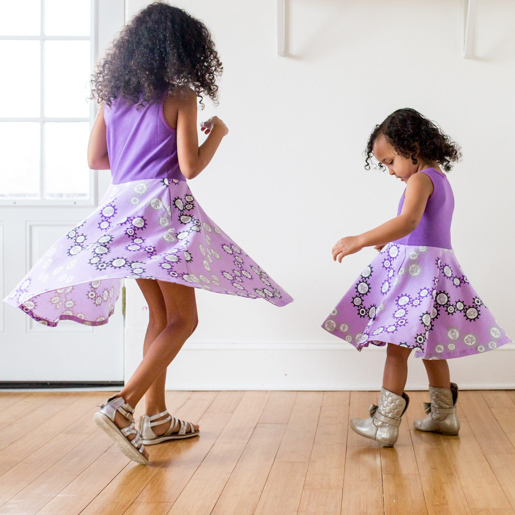 "SparkleBots" Robots Twirly Play Dress