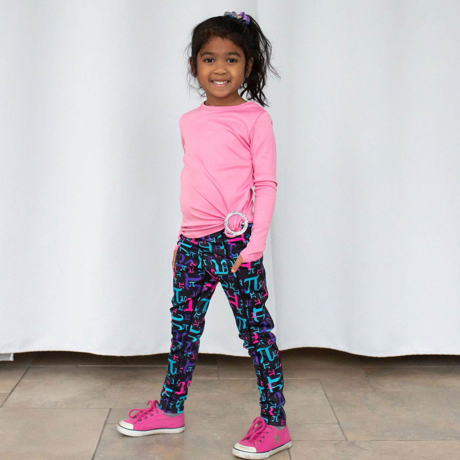 "Pi in the Night Sky" Athletic Leggings with Pockets