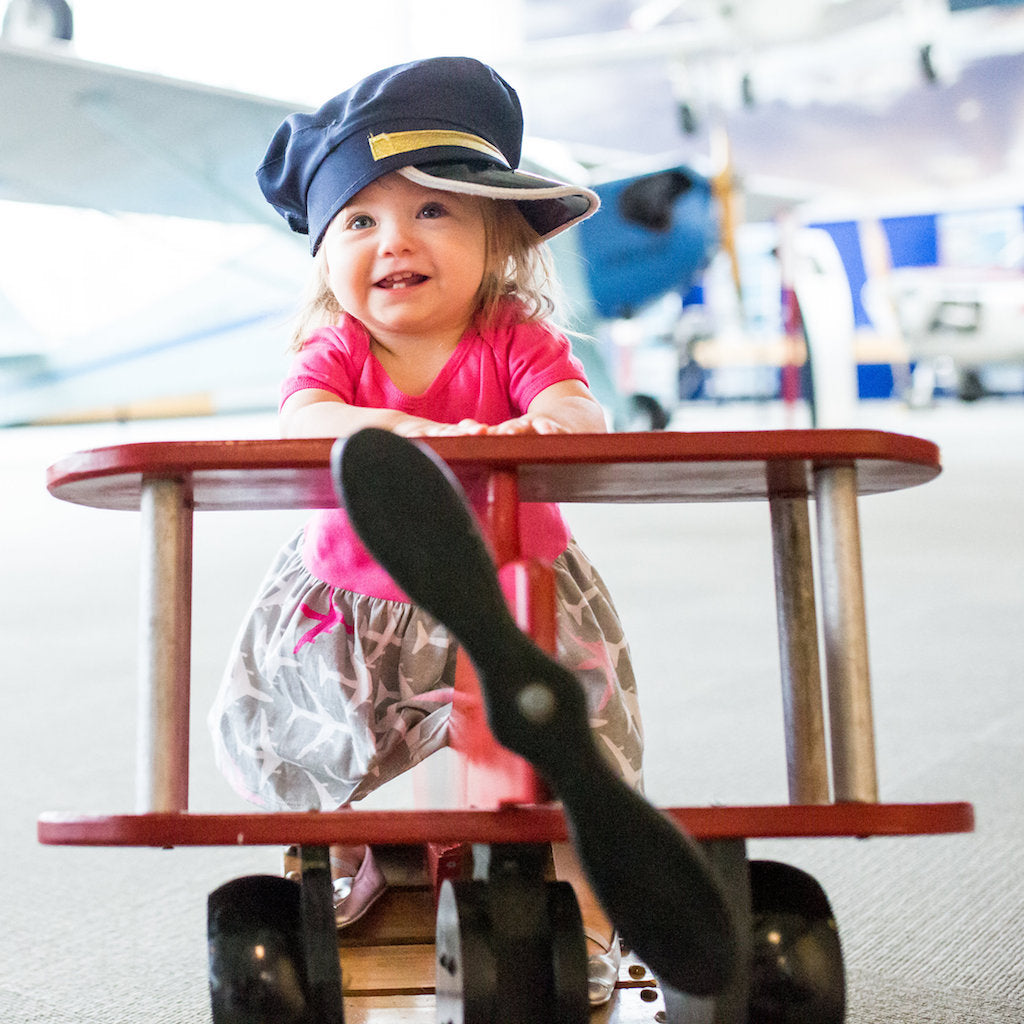 "AirHeart" Airplanes Infant Snapsuit Dress