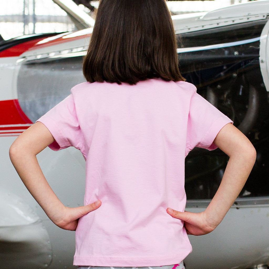 “SOAR” Pink Airplane Tee Shirt by Free to Be Kids