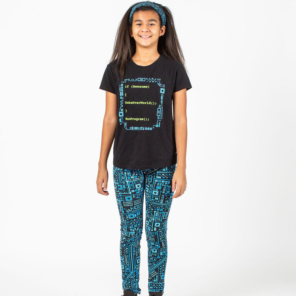 "Up to Code" Circuits Leggings with Pockets