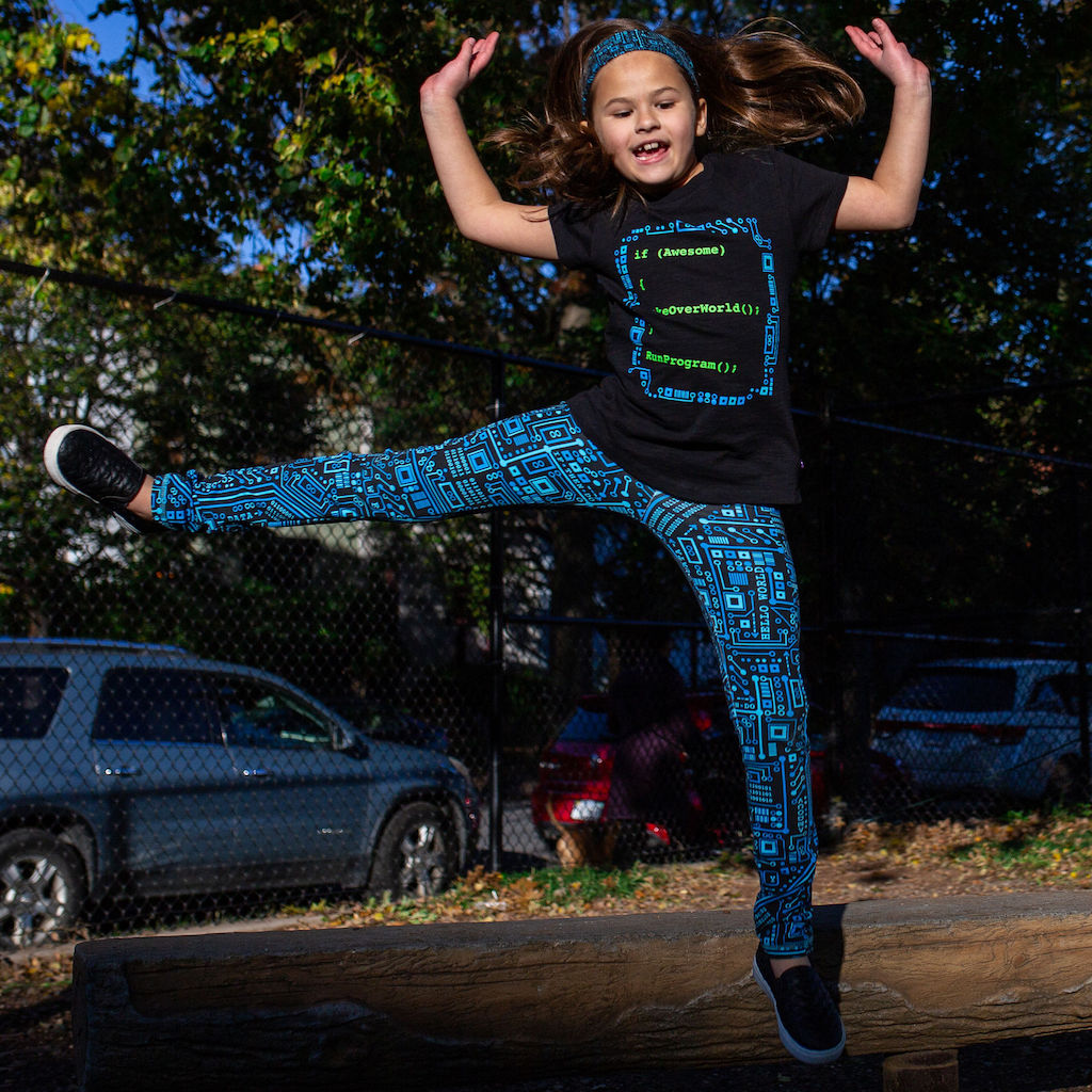 "Up to Code" Circuits Leggings with Pockets