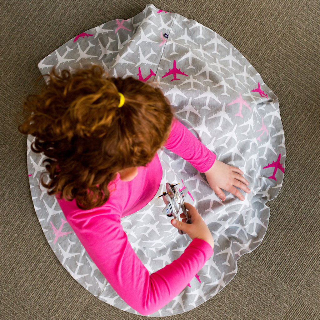 "AirHeart" Airplanes Twirly Play Dress with Pockets