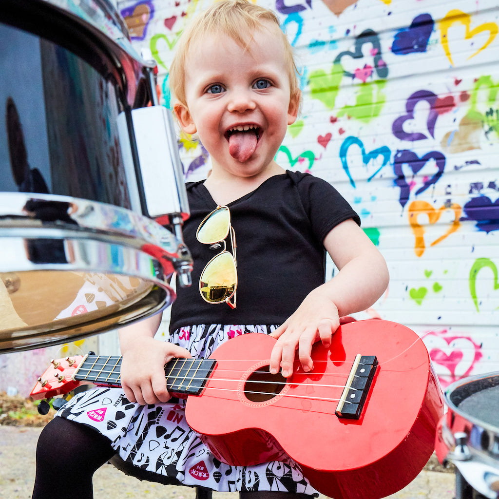 "Treblemaker" Rock Guitars Infant Snapsuit Dress