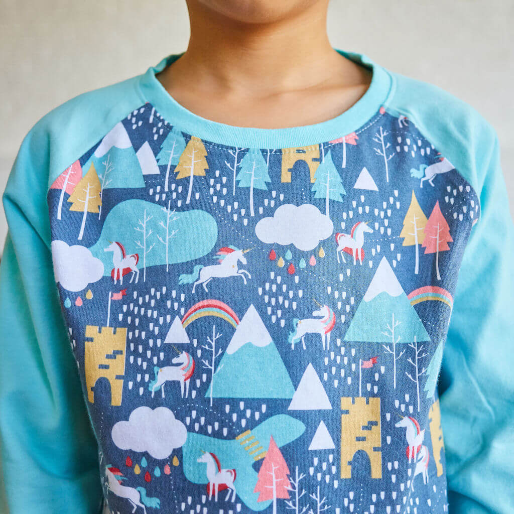 Unicorn Adventures Long Sleeve Raglan Shirt