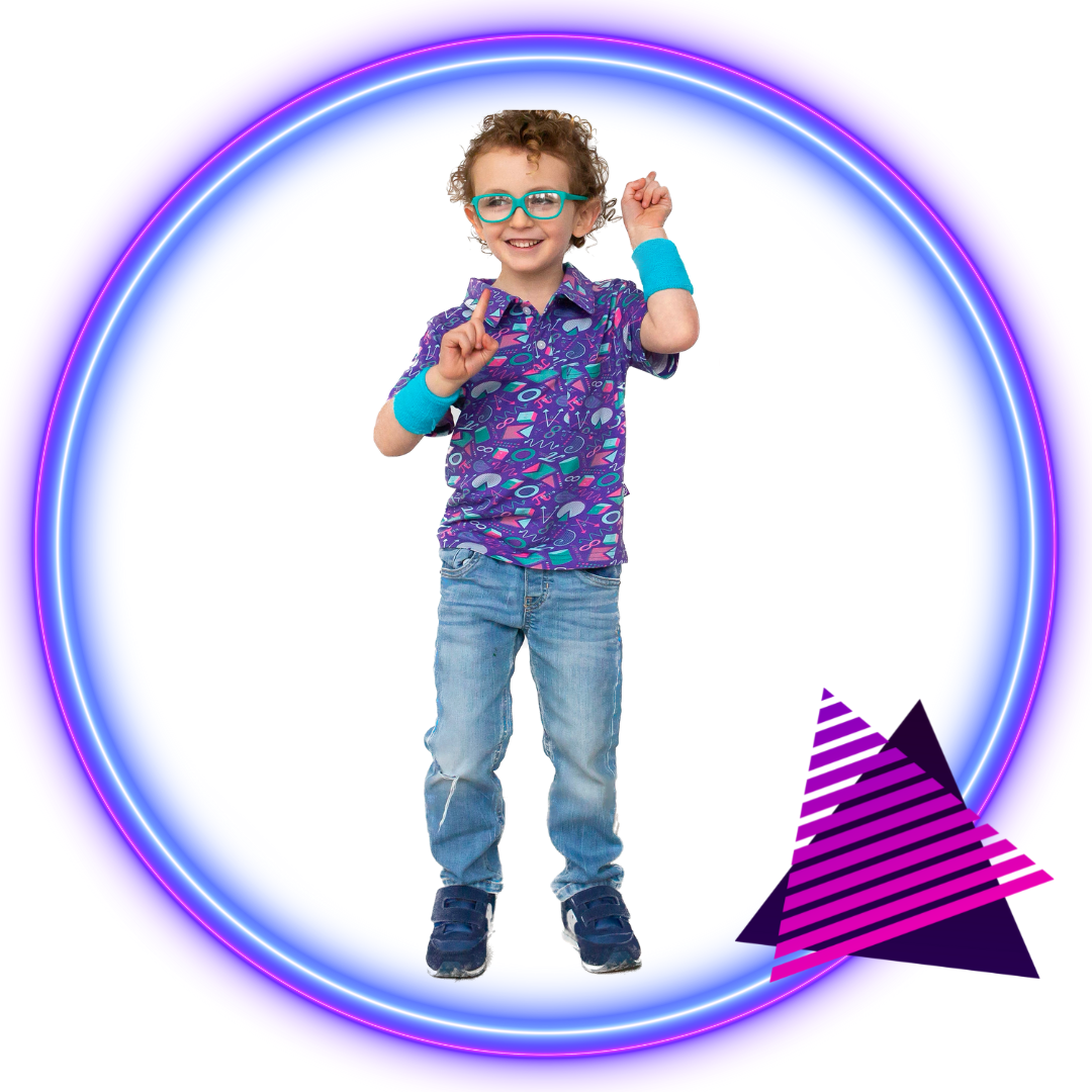 "Saved by the Pi" Totally 80s Math Short Sleeve Polo Shirt