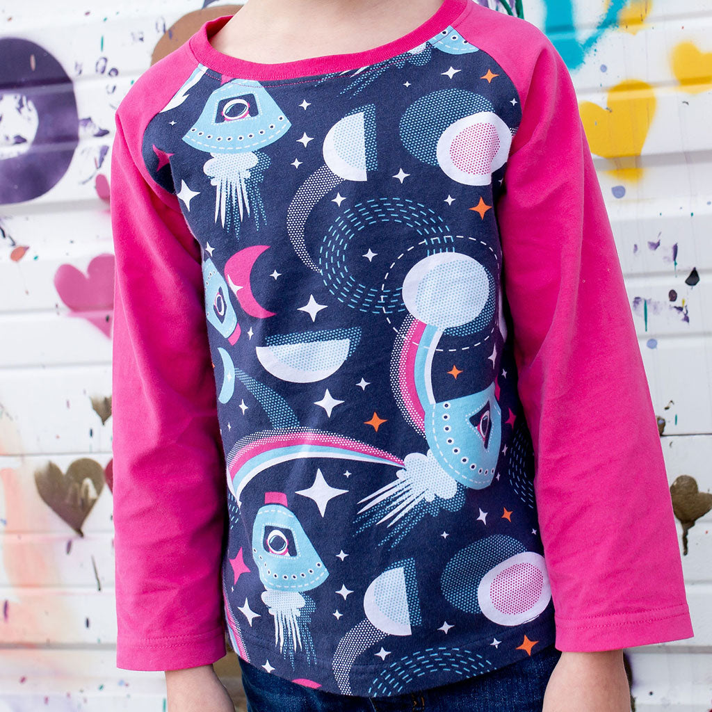 "Star Search" Astronauts Long Sleeve Raglan Shirt