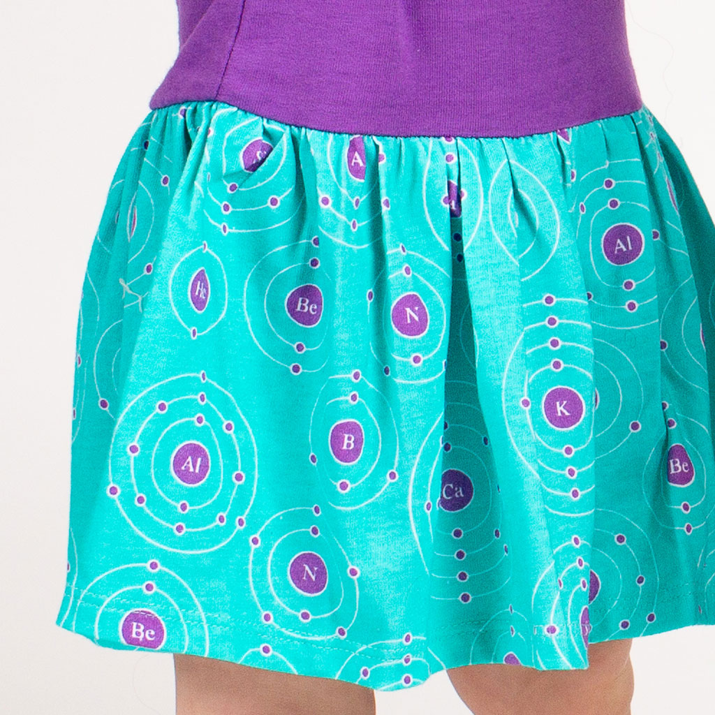 "Up and Atom" Chemistry Infant Snapsuit Dress