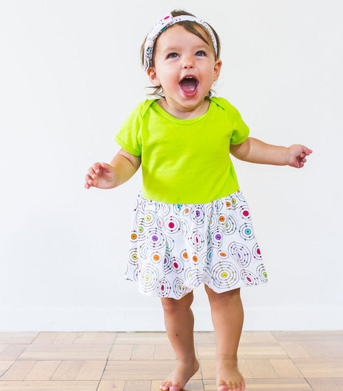 Shell Game Atomic Shells Snapsuit Dress - Princess Awesome - 3