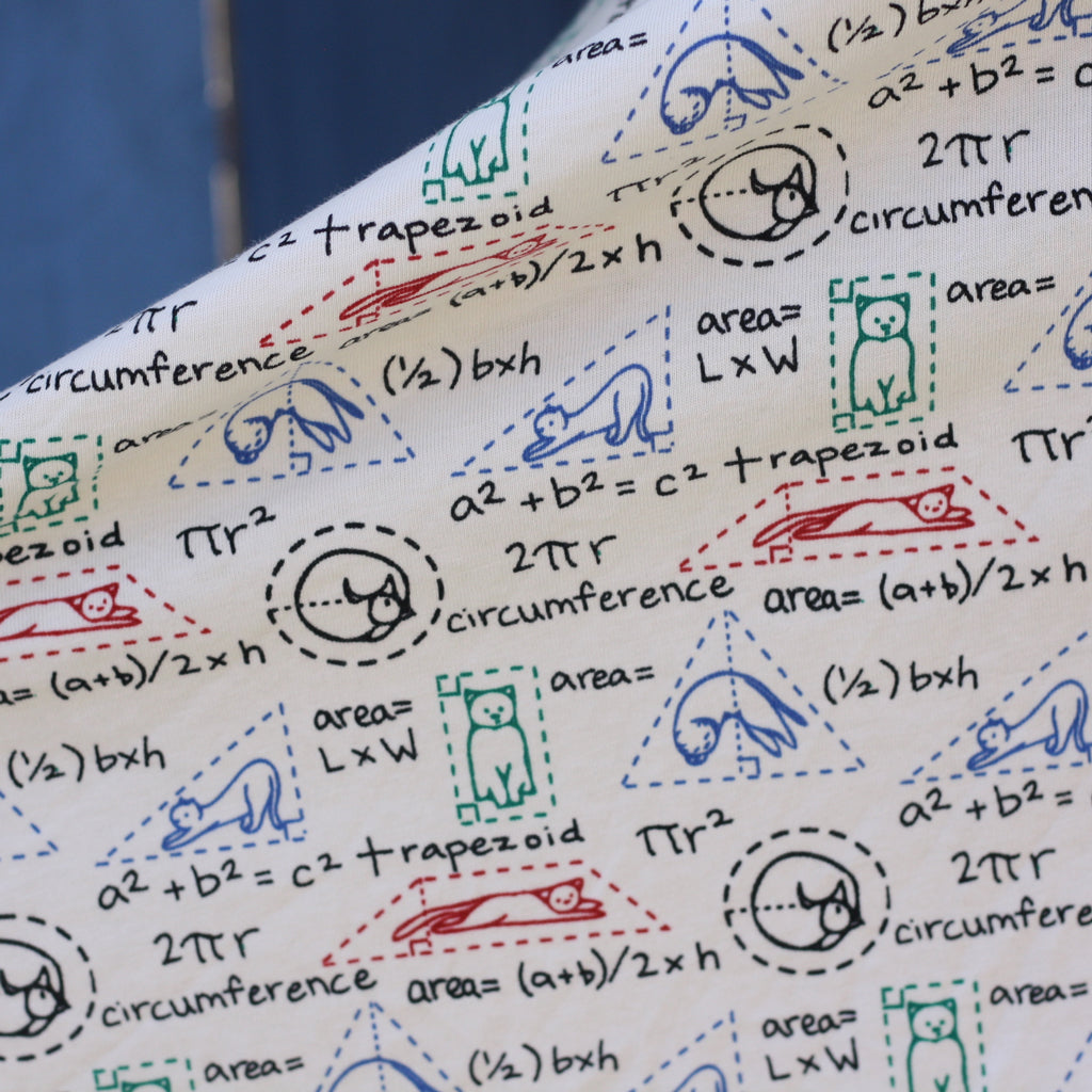 "Scratch Paper" Geometry Cats Super Twirler Dress with Pockets