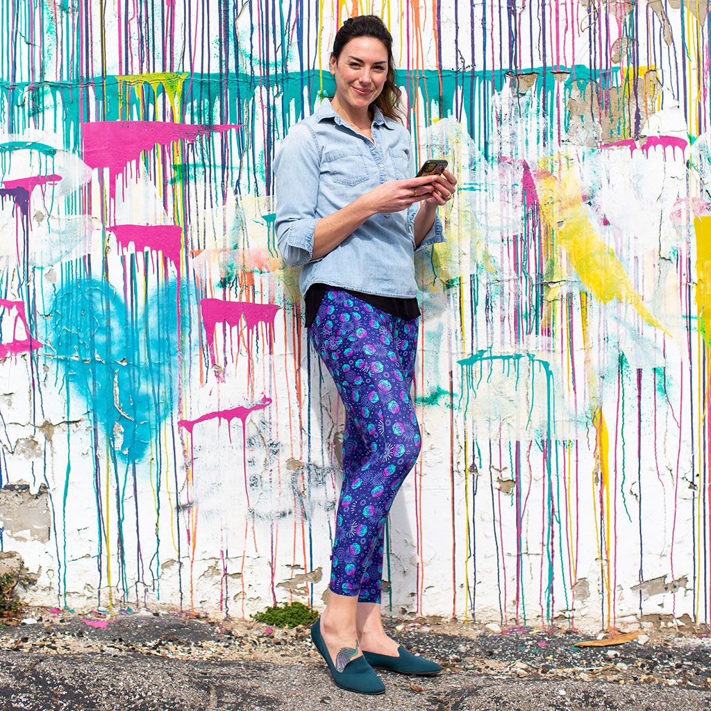 Gaming Dice Leggings with Pockets - Adult