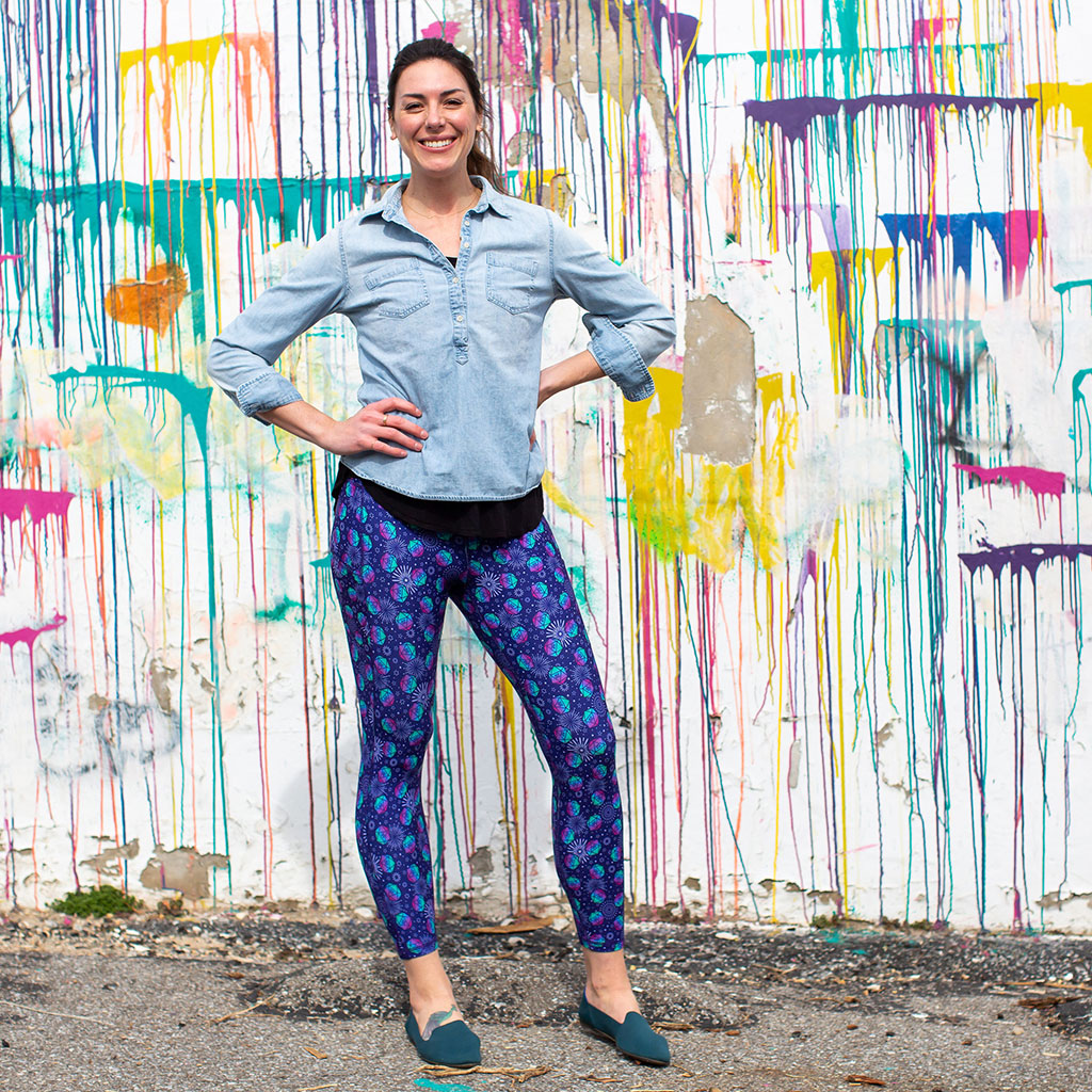 Gaming Dice Leggings with Pockets - Adult