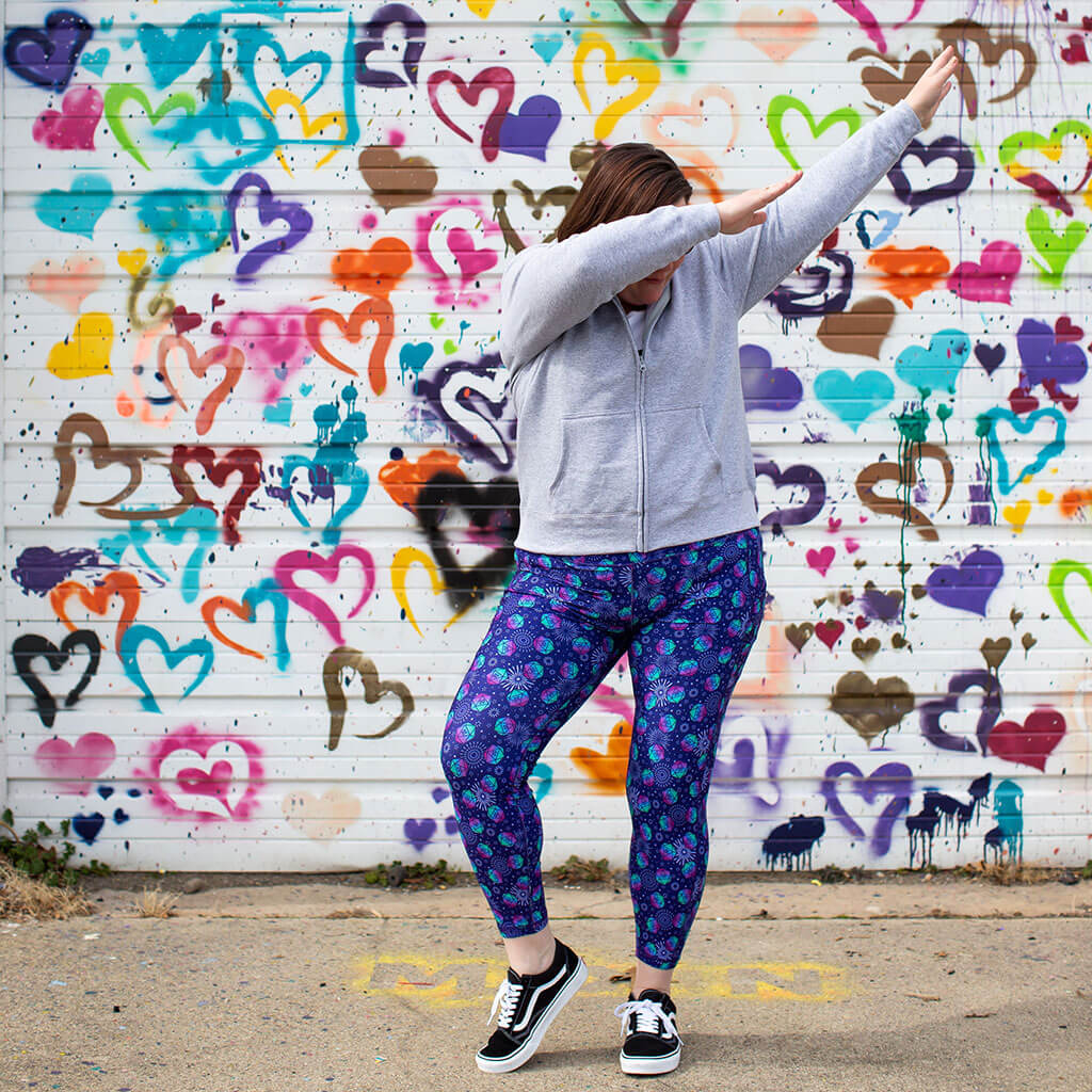 Gaming Dice Leggings with Pockets - Adult