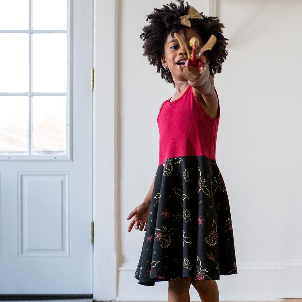 "Fire Flight" Dragons Twirly Play Dress - Princess Awesome - 3