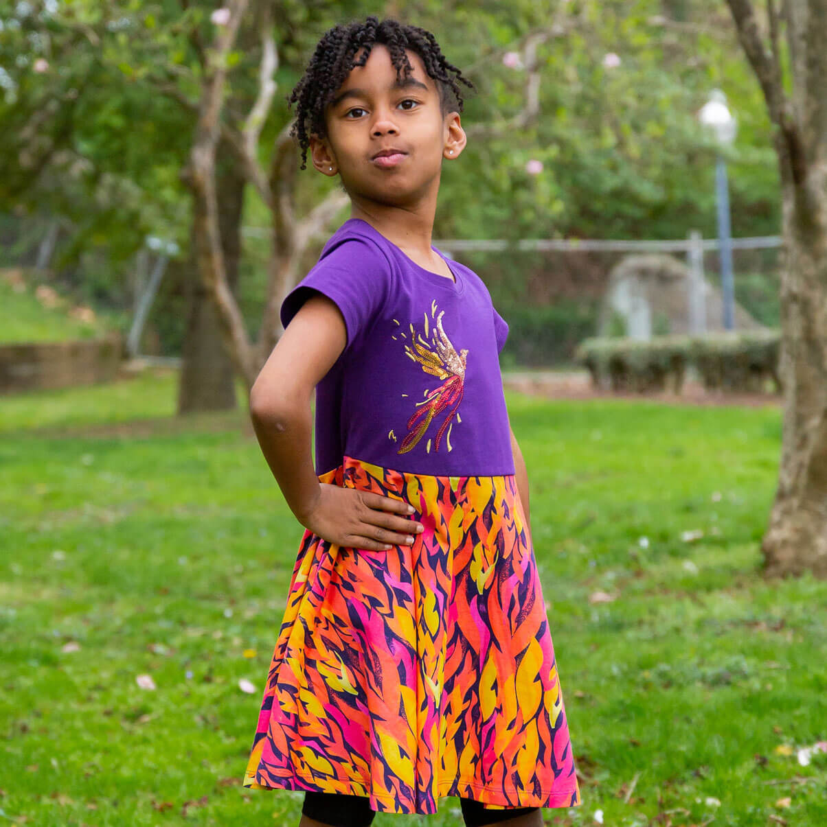 Firebird Super Twirler Dress with Pockets