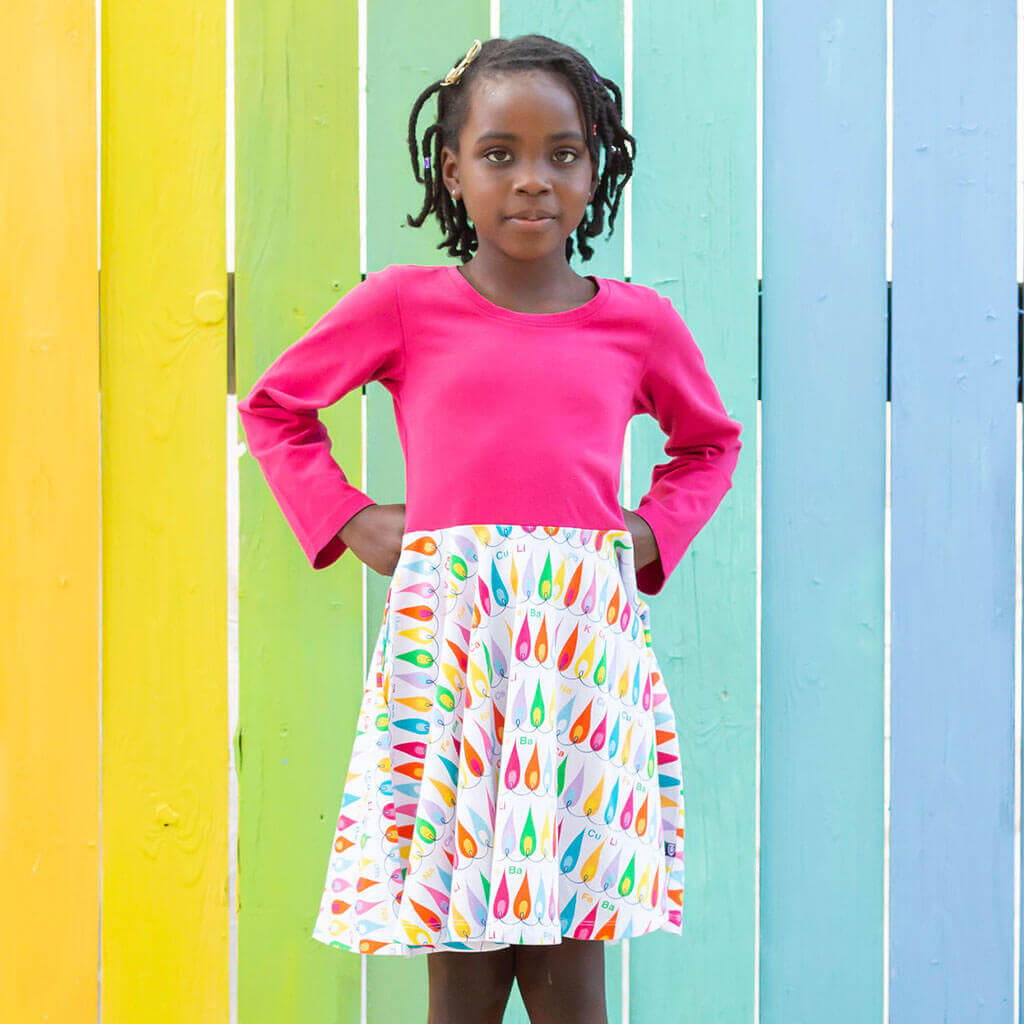 "Hall of Flame" Chemistry Experiments Super Twirler Dress with Pockets