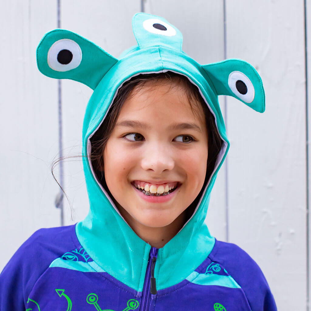 Happy Little Monsters French Terry Pocket Hoodie