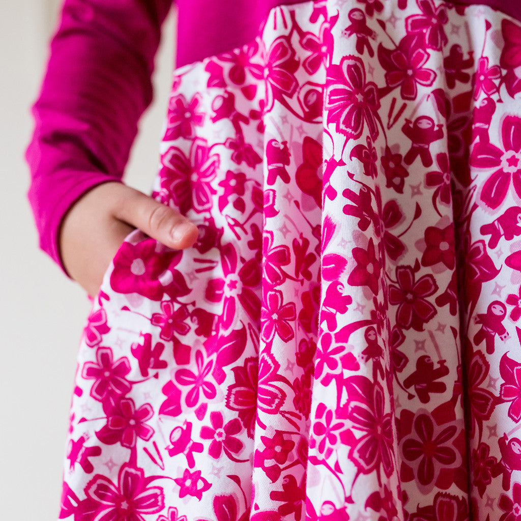 Super Secret Hidden Ninja Play Dress with Long Sleeves - Princess Awesome - 7