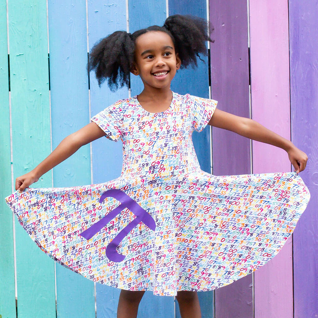 Pi Digits Super Twirler Dress with Pockets
