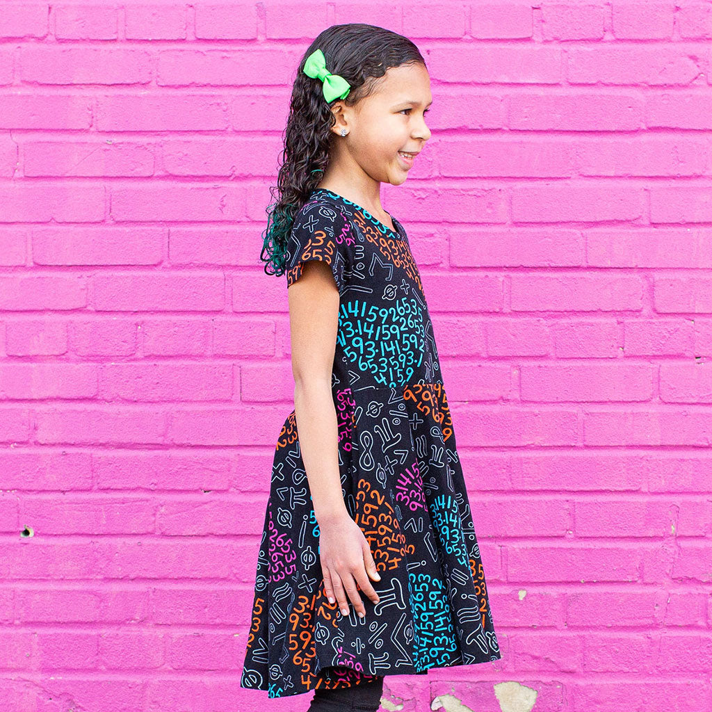 "For the Love of Pi" Short Sleeve Super Twirler Dress