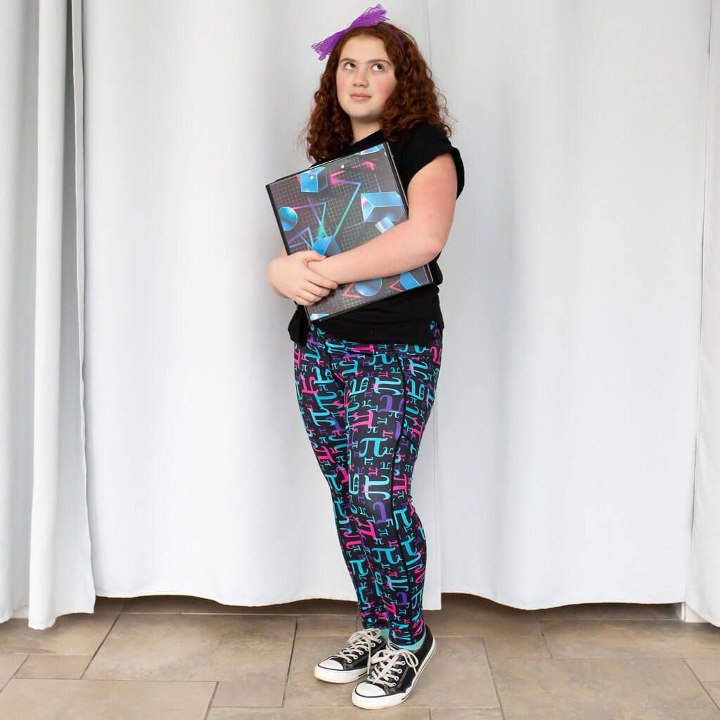 "Pi in the Night Sky" Athletic Leggings with Pockets