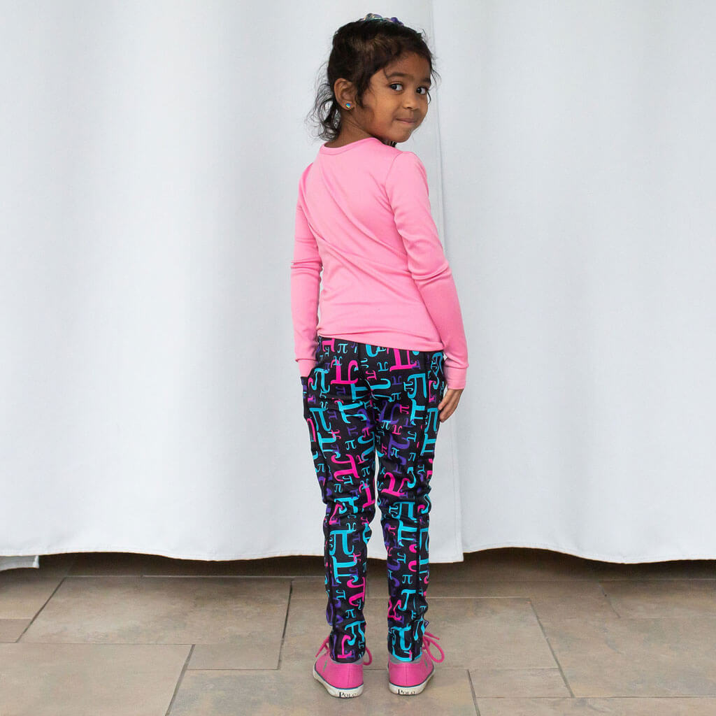 "Pi in the Night Sky" Athletic Leggings with Pockets