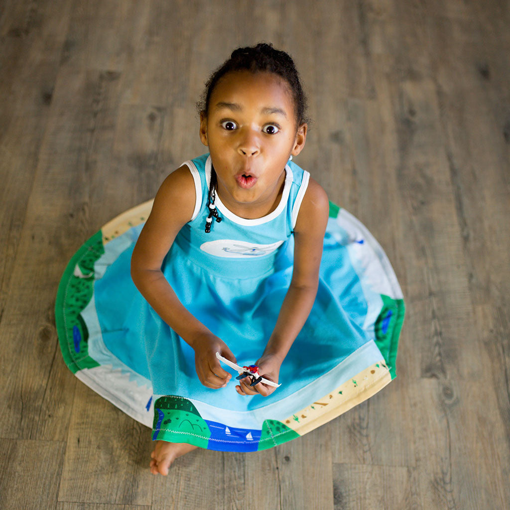 Planes Busy Dress - Princess Awesome - 1