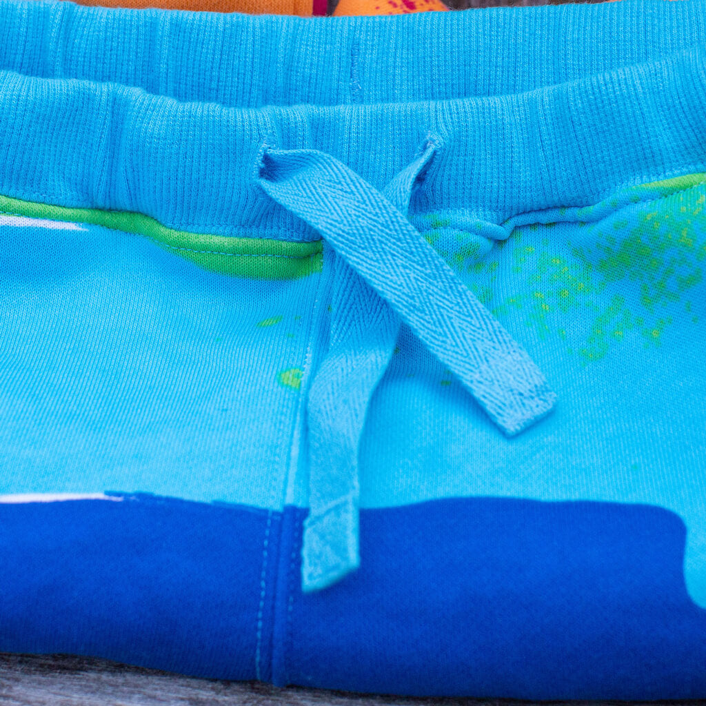 "Paint the Town" Rainbow Fuzzy Fleece Joggers with Pockets