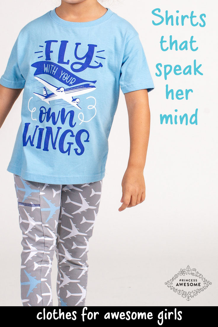 “Fly With Your Own Wings” T-Shirt from Free to Be Kids