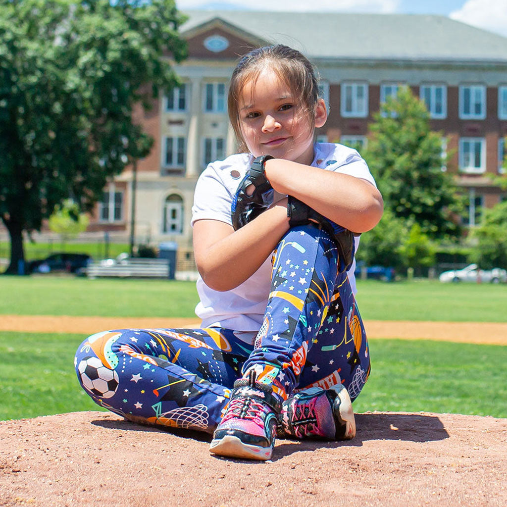 "Gold Mettle" Sports Leggings with Pockets