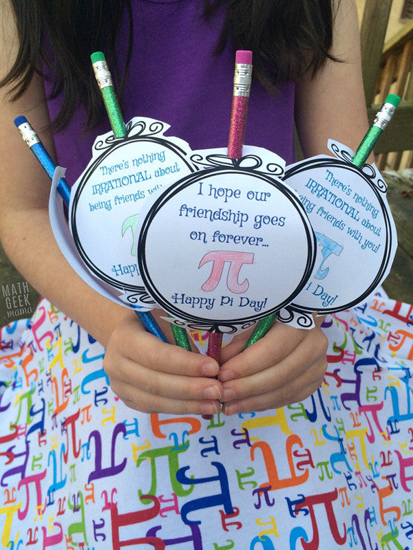 Free Printable Awesome Pi-lentines for Pi Day!