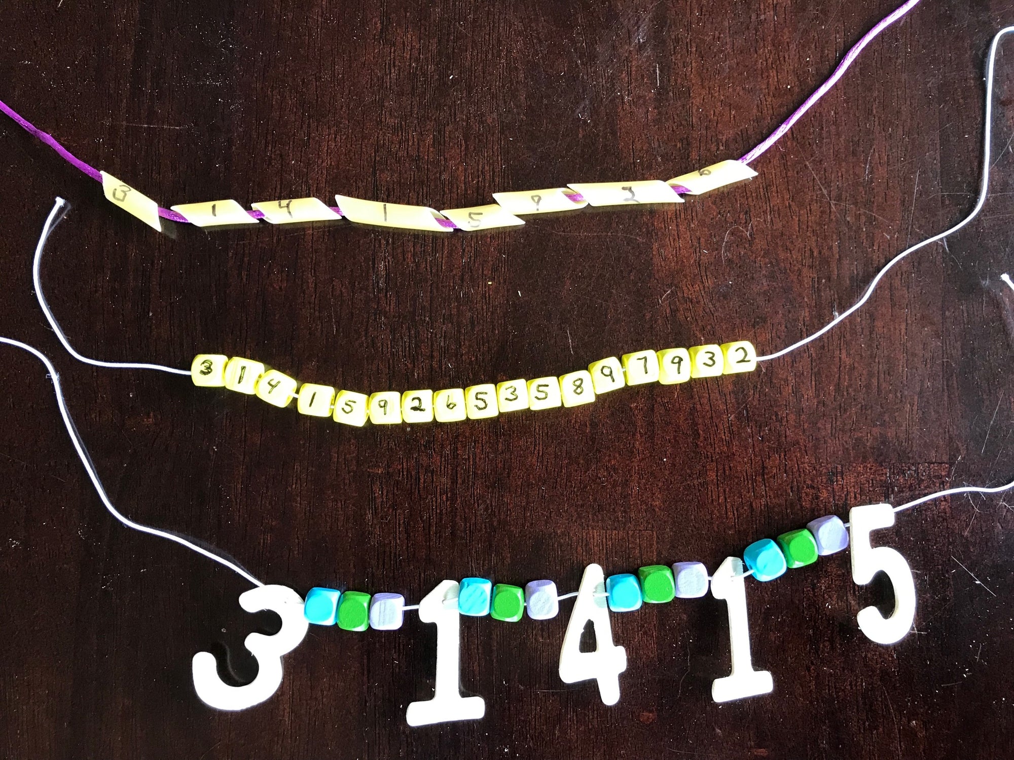 I Spy a LOT of Numbers - Make a Pi Necklace Activity
